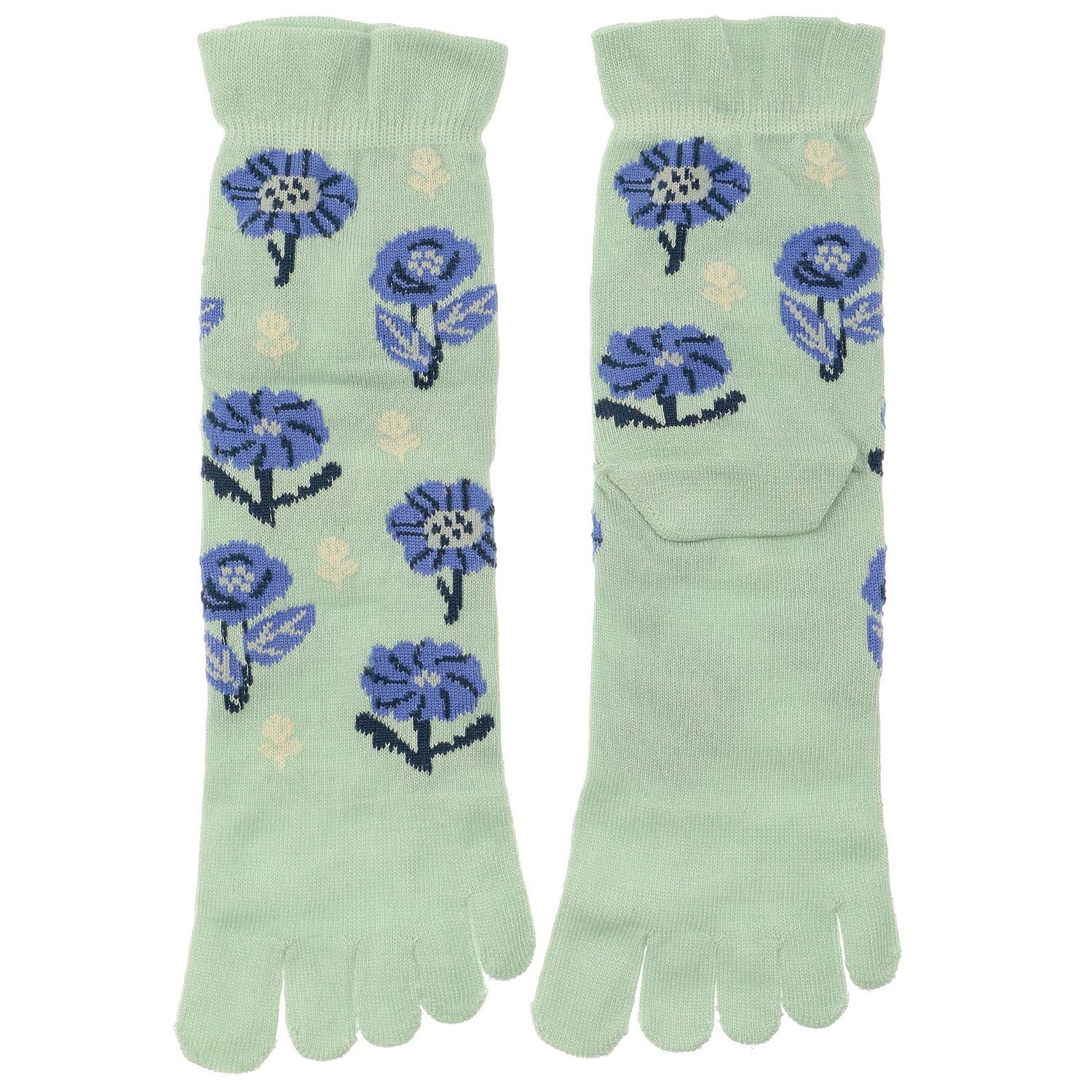 5本指 指先接触冷感 北欧柄  靴下 - 画像2