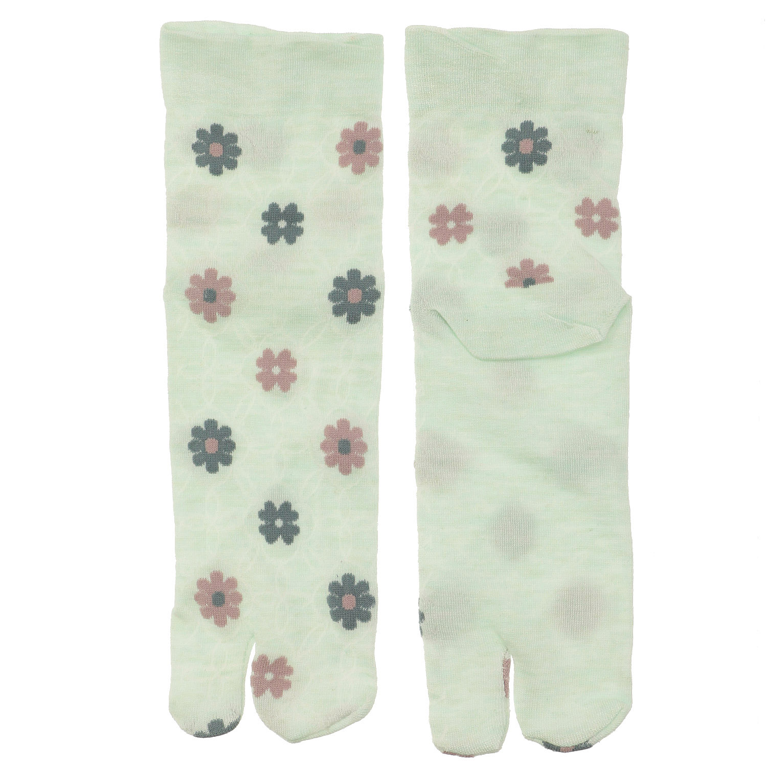 足袋    接触冷感 花柄  靴下 - 画像2