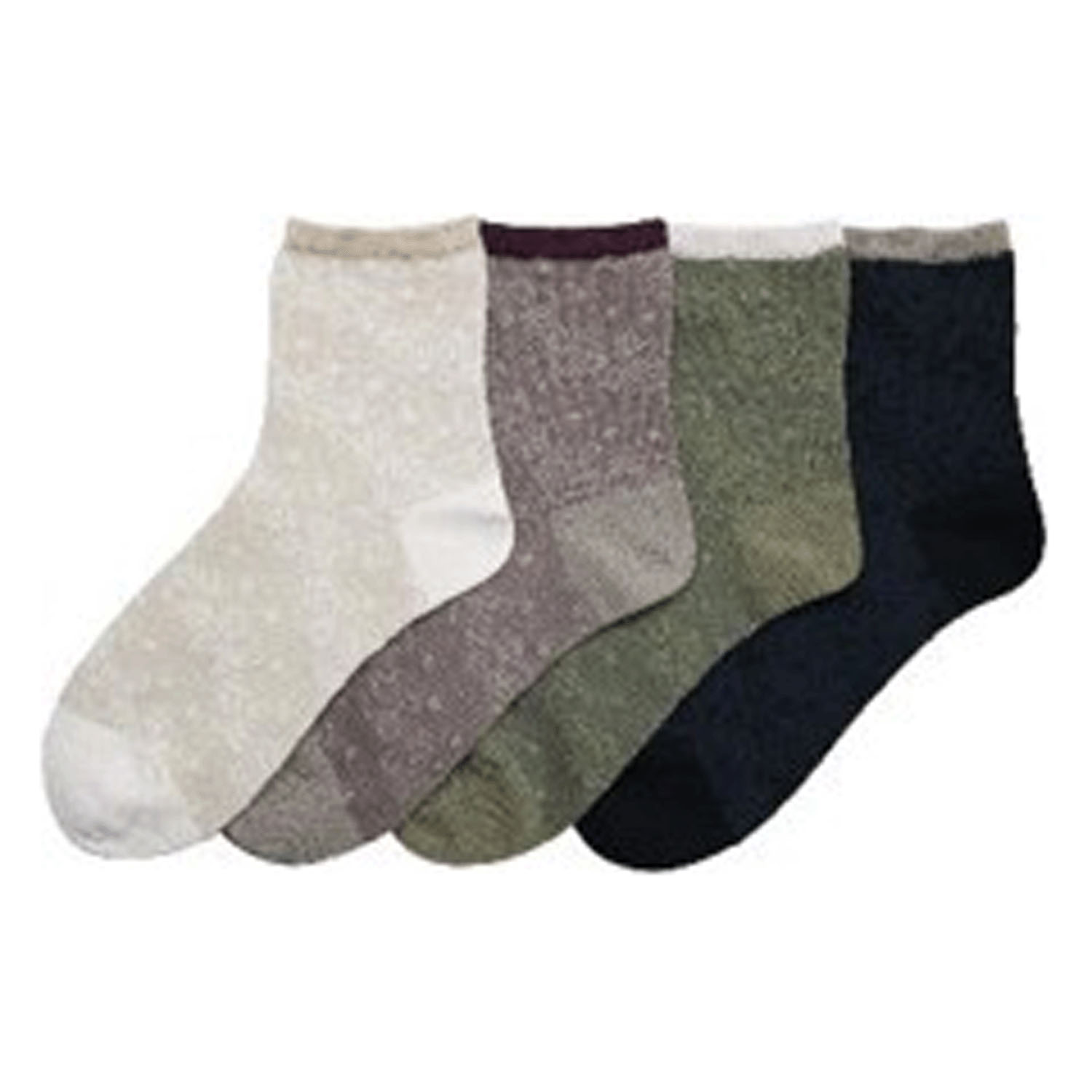 シルク入り ロークルー丈 バイカラー フロート花柄 靴下【在庫限り】