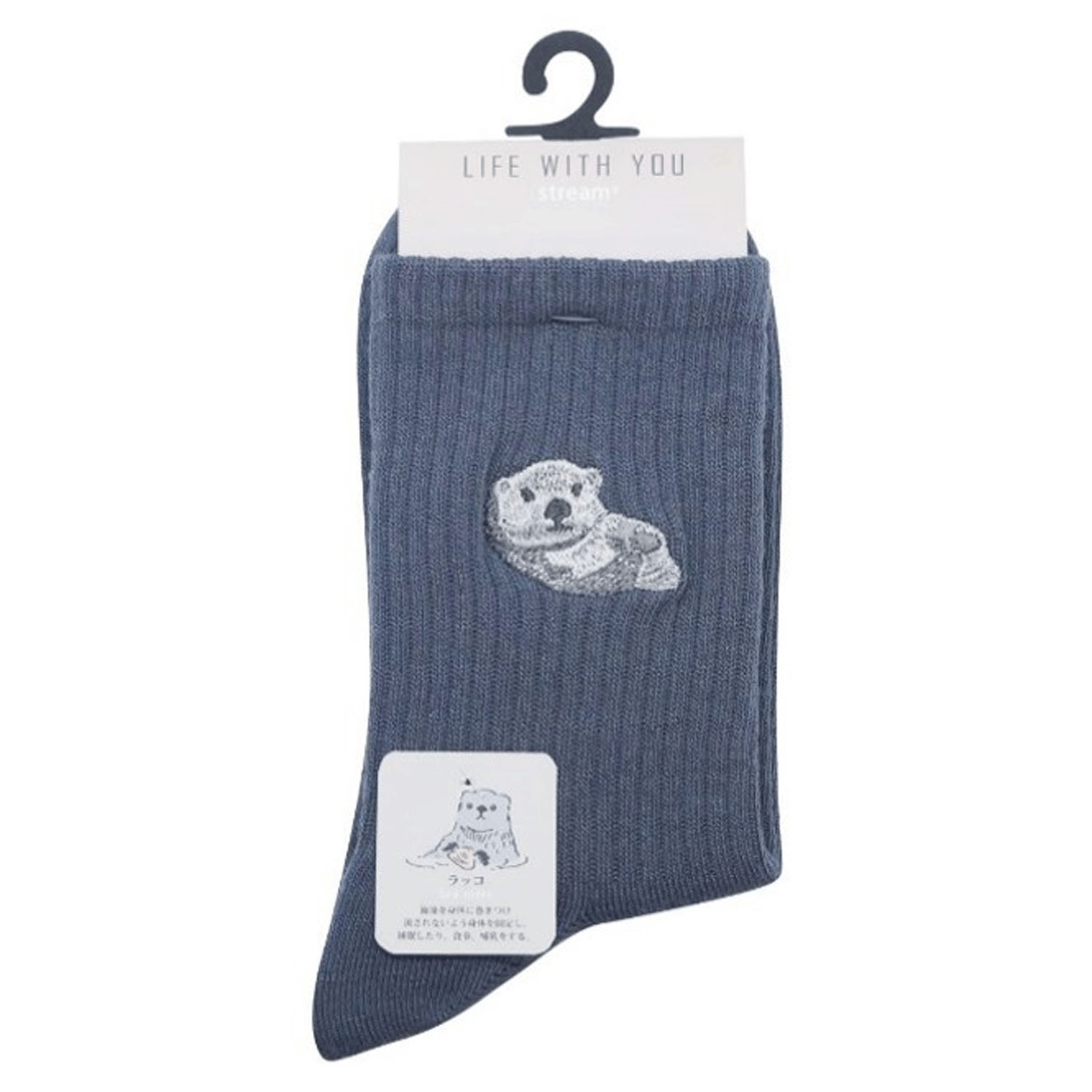 新色追加★STREAM LIFE WITH YOU クルー丈 動物 刺繍 靴下 - 画像15