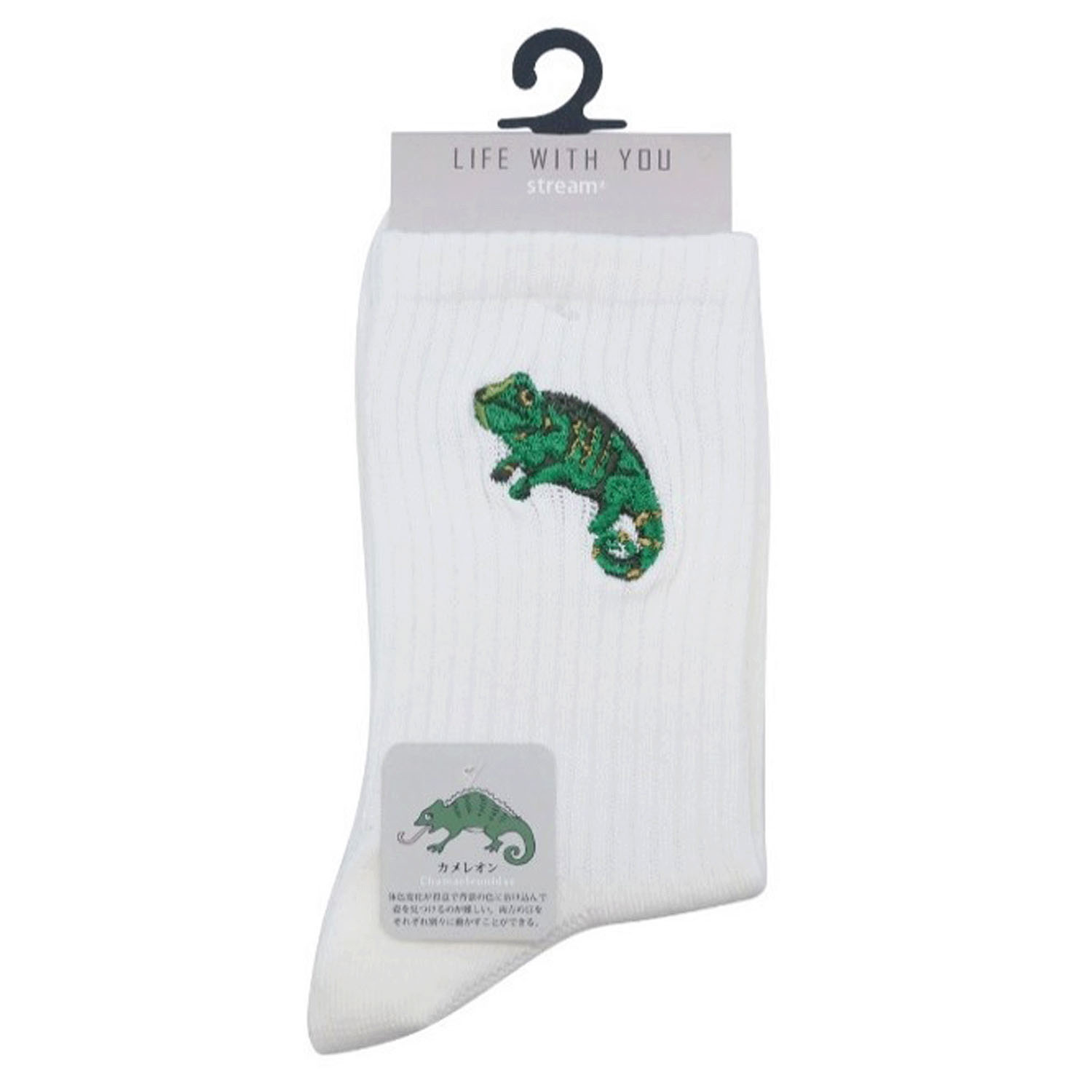 新色追加★STREAM LIFE WITH YOU クルー丈 動物 刺繍 靴下 - 画像18