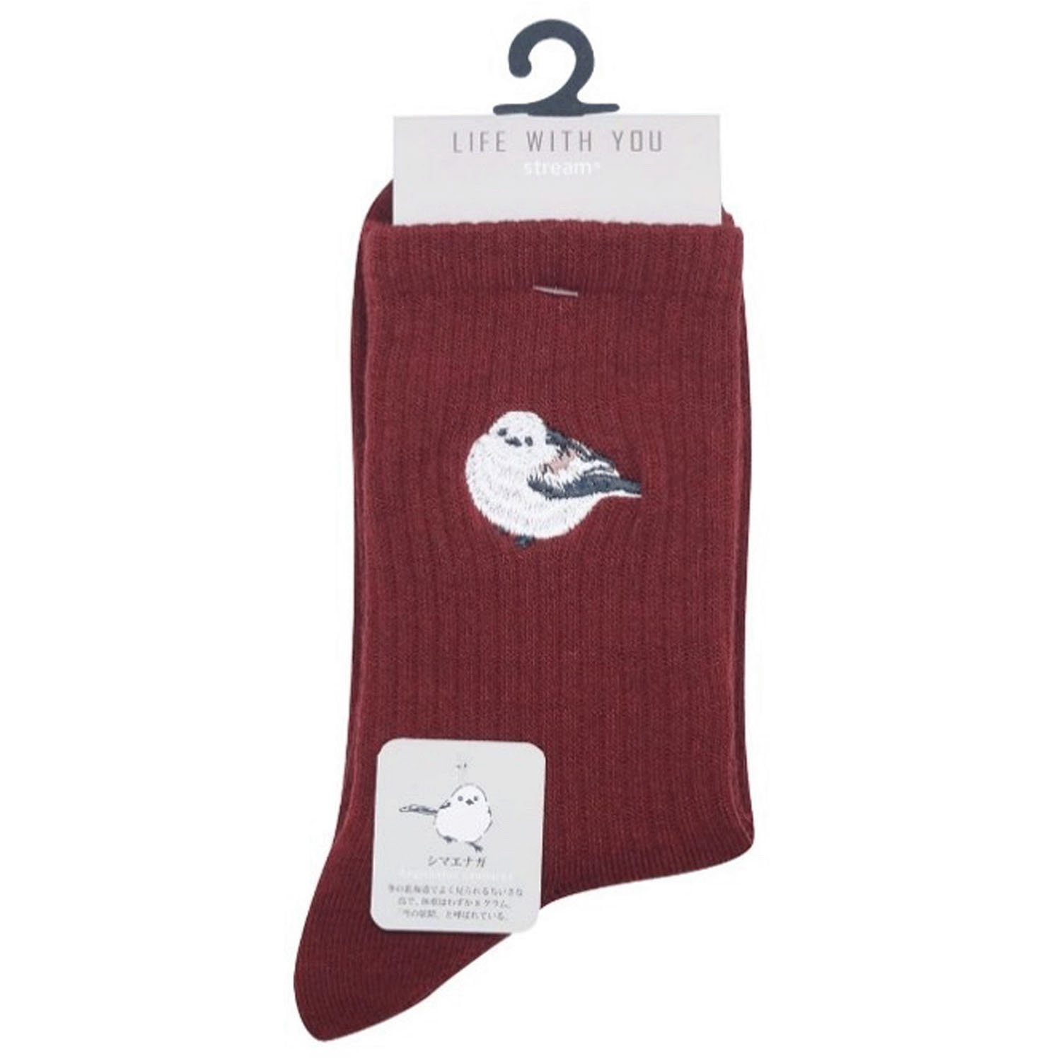 新色追加★STREAM LIFE WITH YOU クルー丈 動物 刺繍 靴下 - 画像6