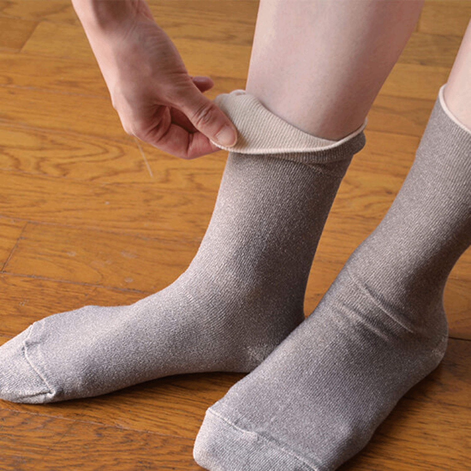 天衣無縫 いつもソックス 無地 - 画像2