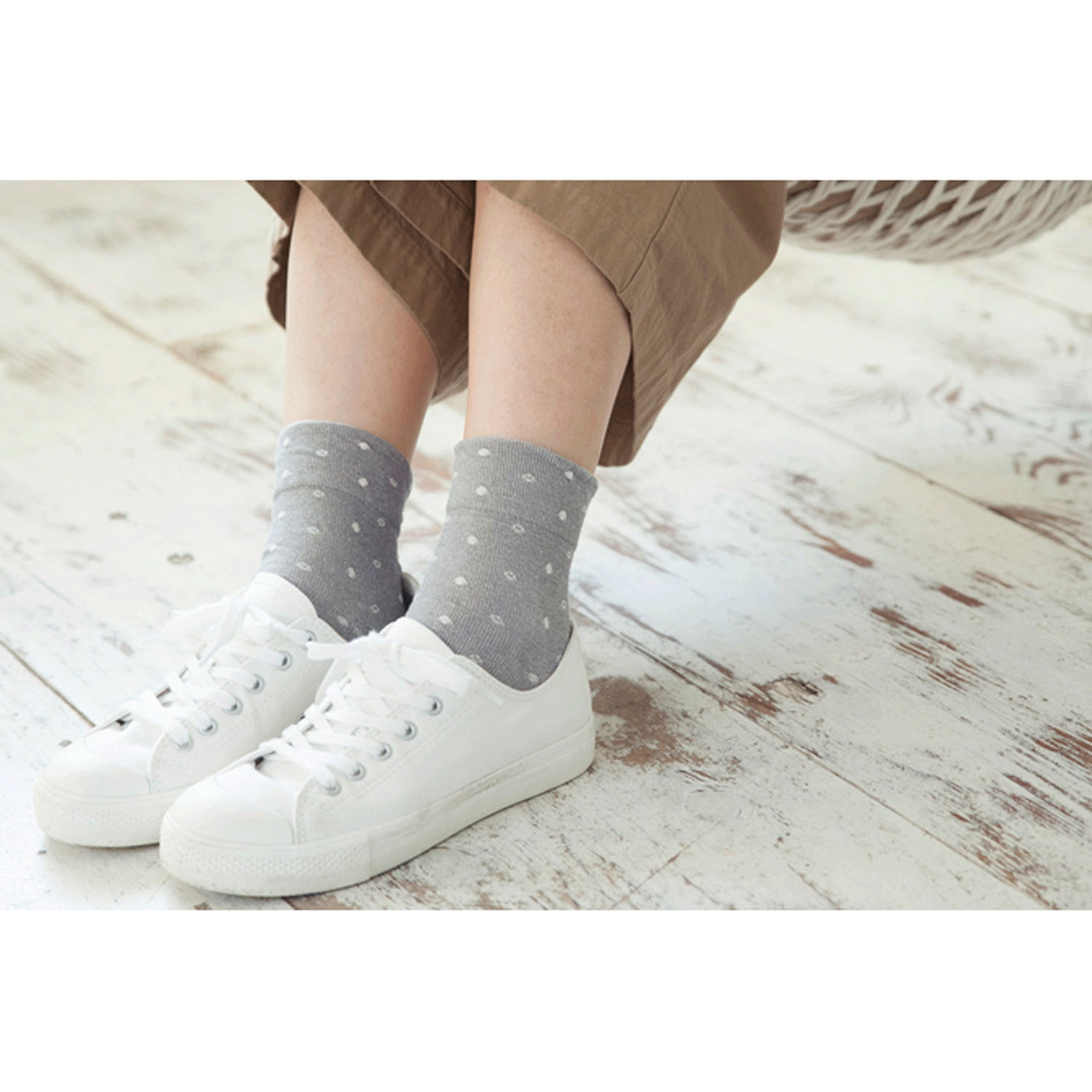 天衣無縫 やさしいソックス 雨つぶ - 画像3