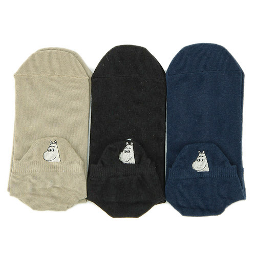 【再入荷】MOOMIN アンクル 踵ベロ付 ムーミン刺繍