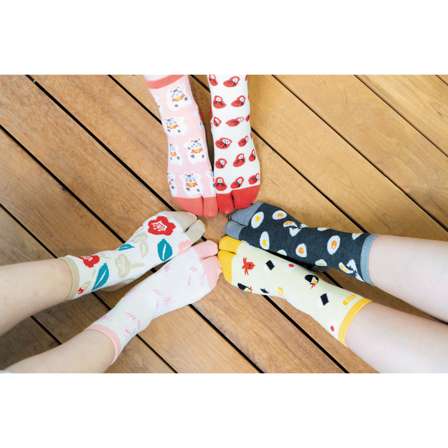 【日本製】足袋靴下 和柄