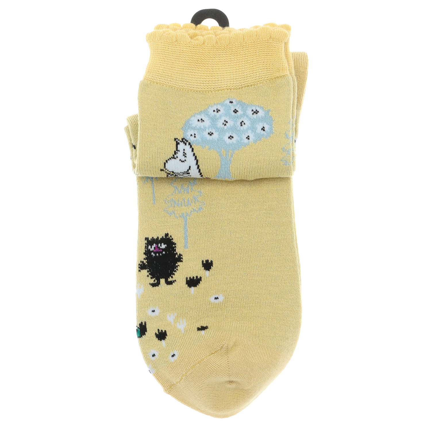 日本製 MOOMINロークルーソックス シルク入り ピクニック柄【在庫限り】 - 画像6