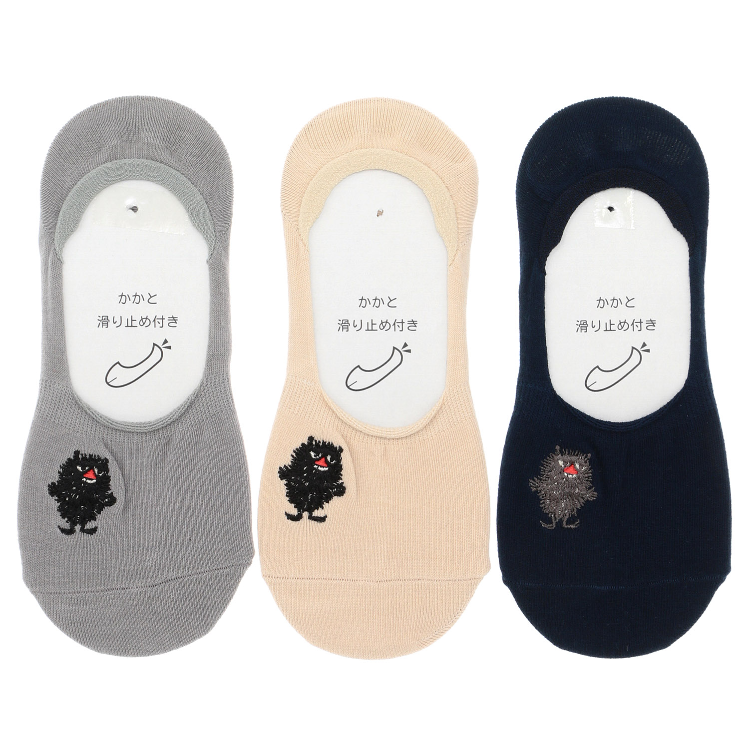 MOOMIN カバーソックス スティンキー刺繍【在庫限り】