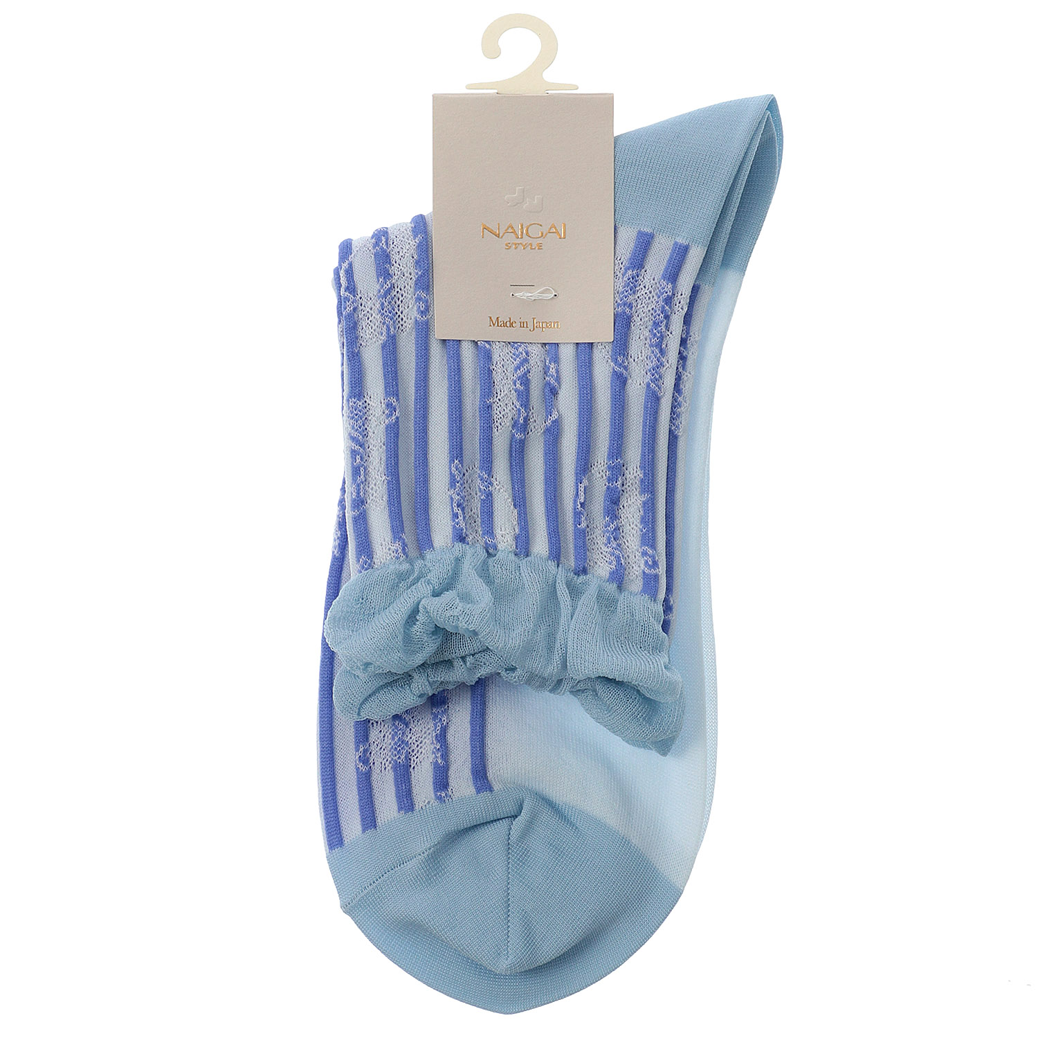 NAIGAI STYLE リングストライプ フロート クルー丈 - 画像4