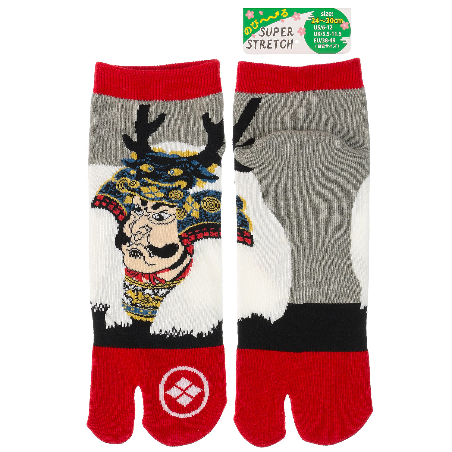 新柄9柄追加！【大寸】JAPANESE SOUVENIR SOCKS のびのびストレッチ足袋 スニーカー丈24－30 cm - 画像14