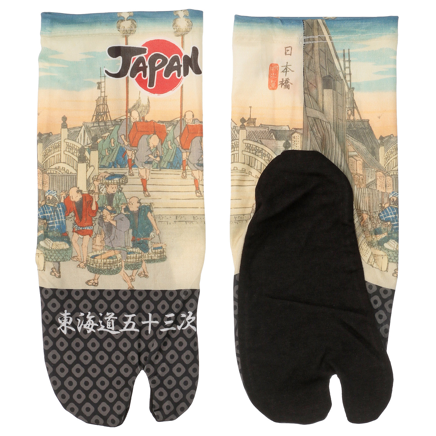 JAPANESE SOUVENIR SOCKS プリント足袋 ロークルー丈 - 画像3