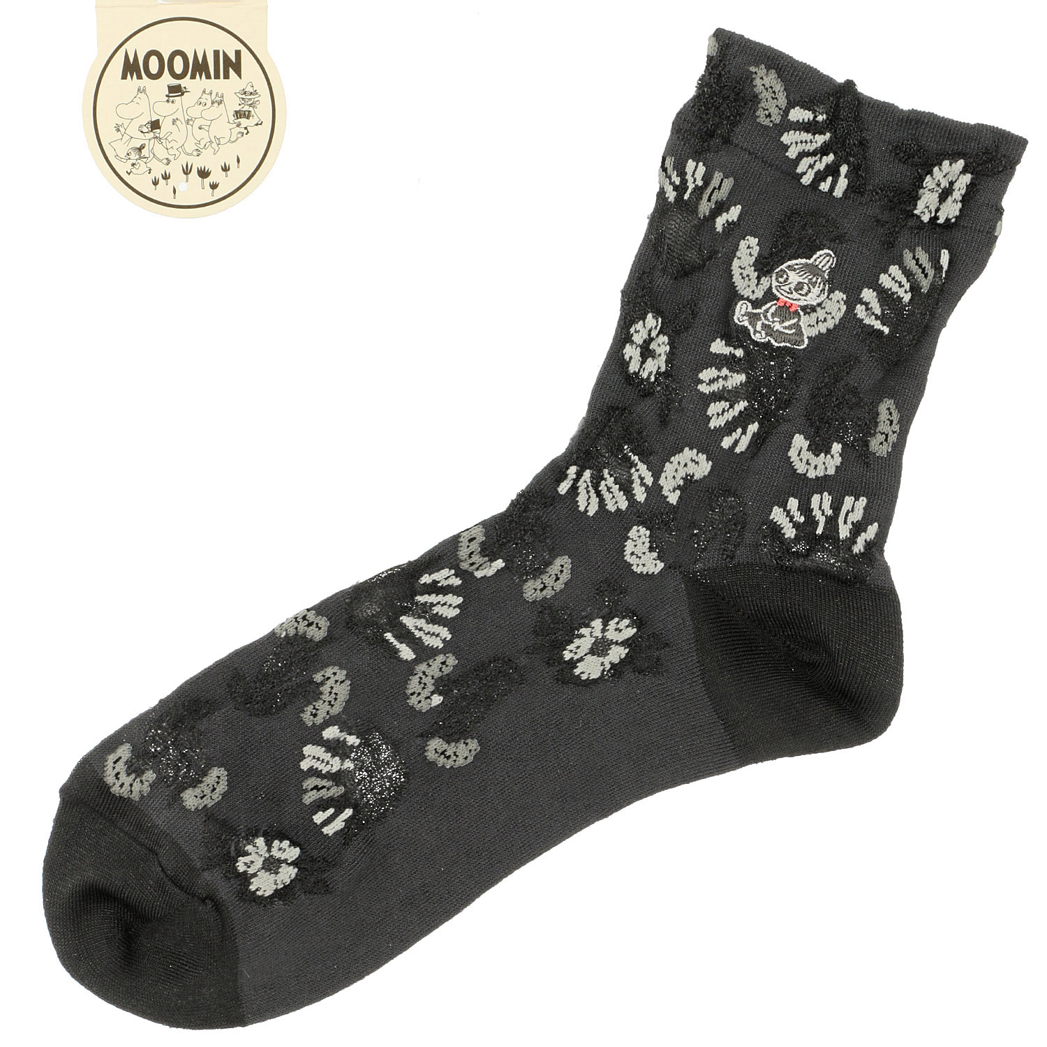 MOOMIN ロークルーソックス 花柄ミイ刺繍【在庫限り】 - 画像5