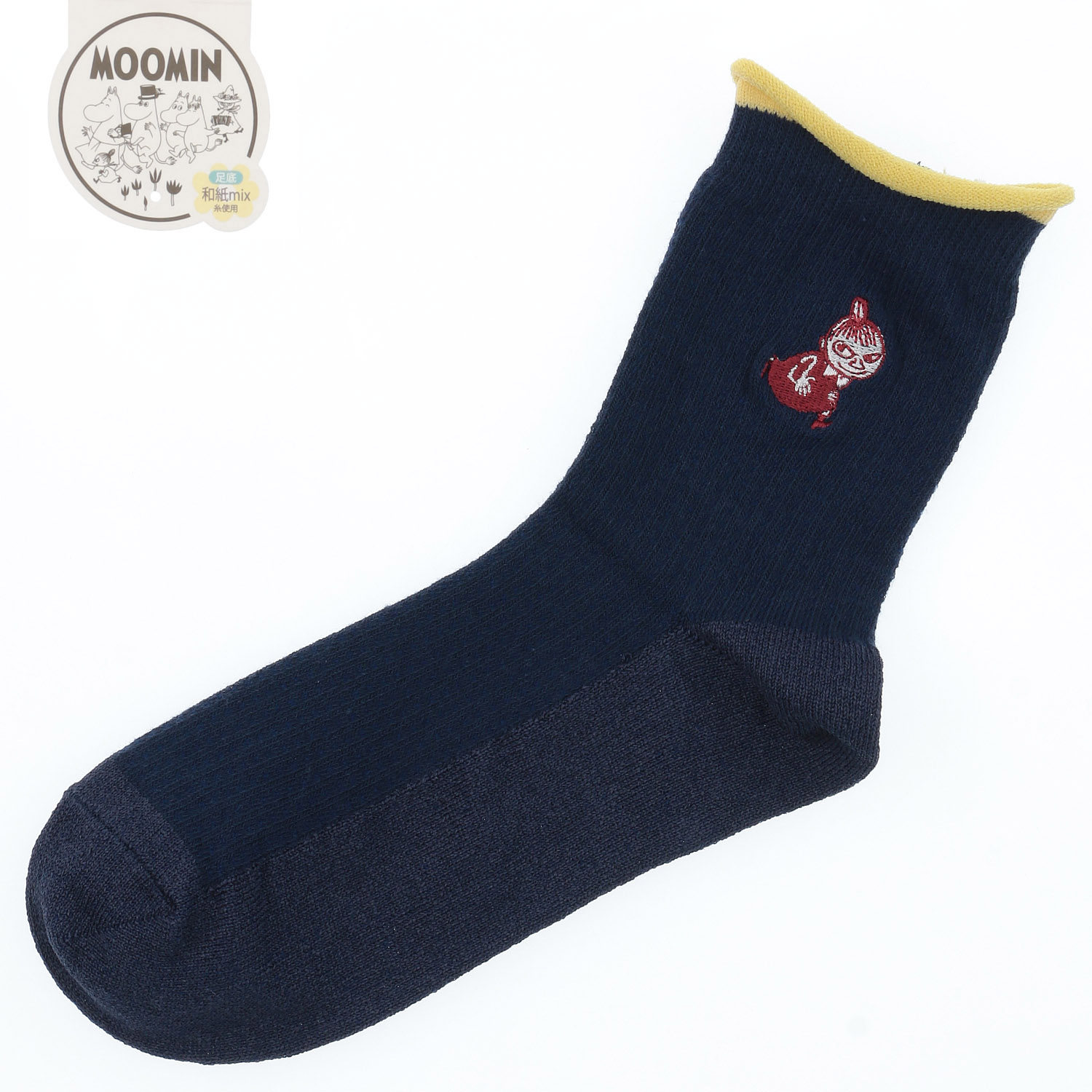 MOOMIN ロークルーソックス サーマル風ミイ刺繍【在庫限り】 - 画像5