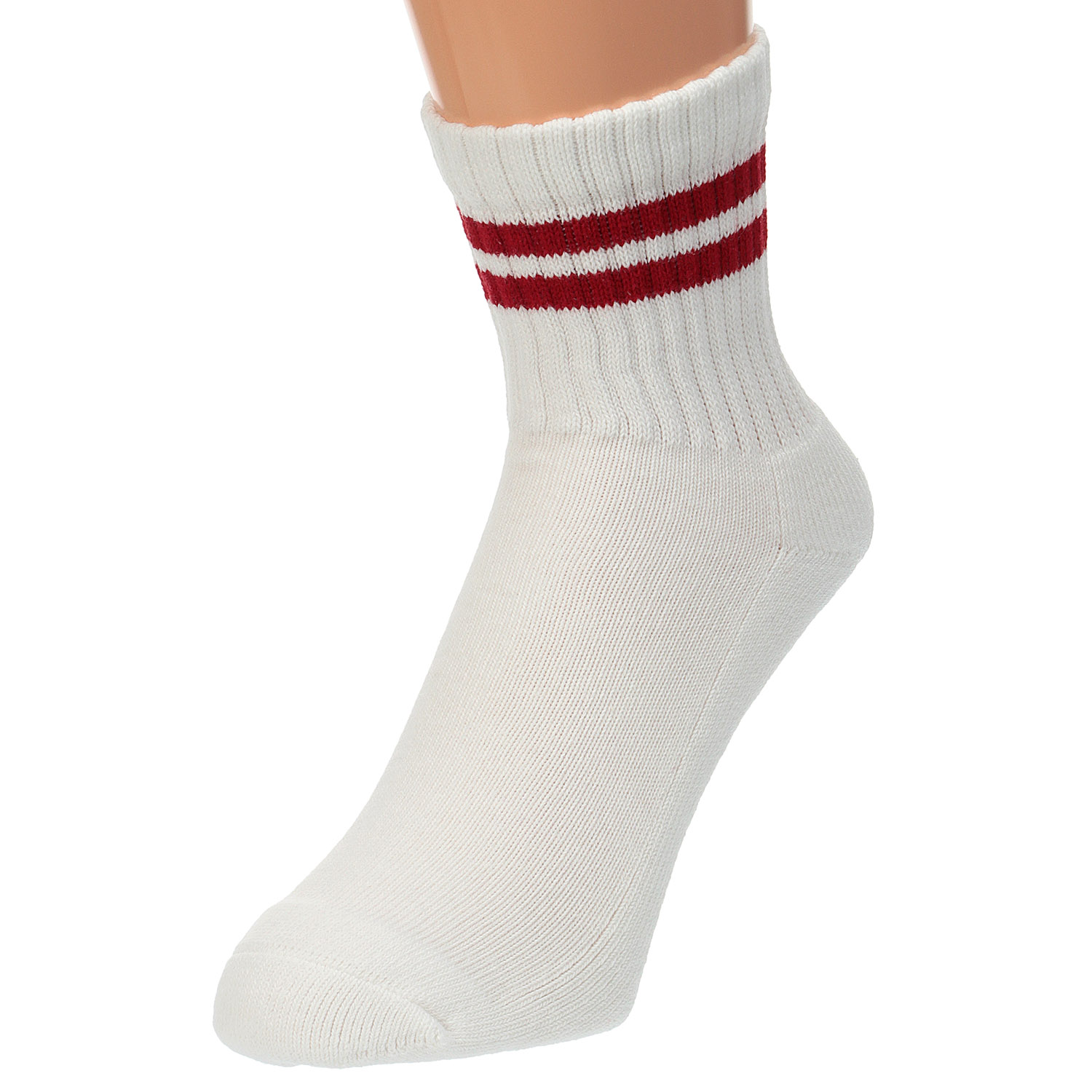 FRUIT OF THE LOOM／ フルーツオブザルーム  3足セット    クルー丈 ボーダー 靴下【在庫限り】 - 画像2