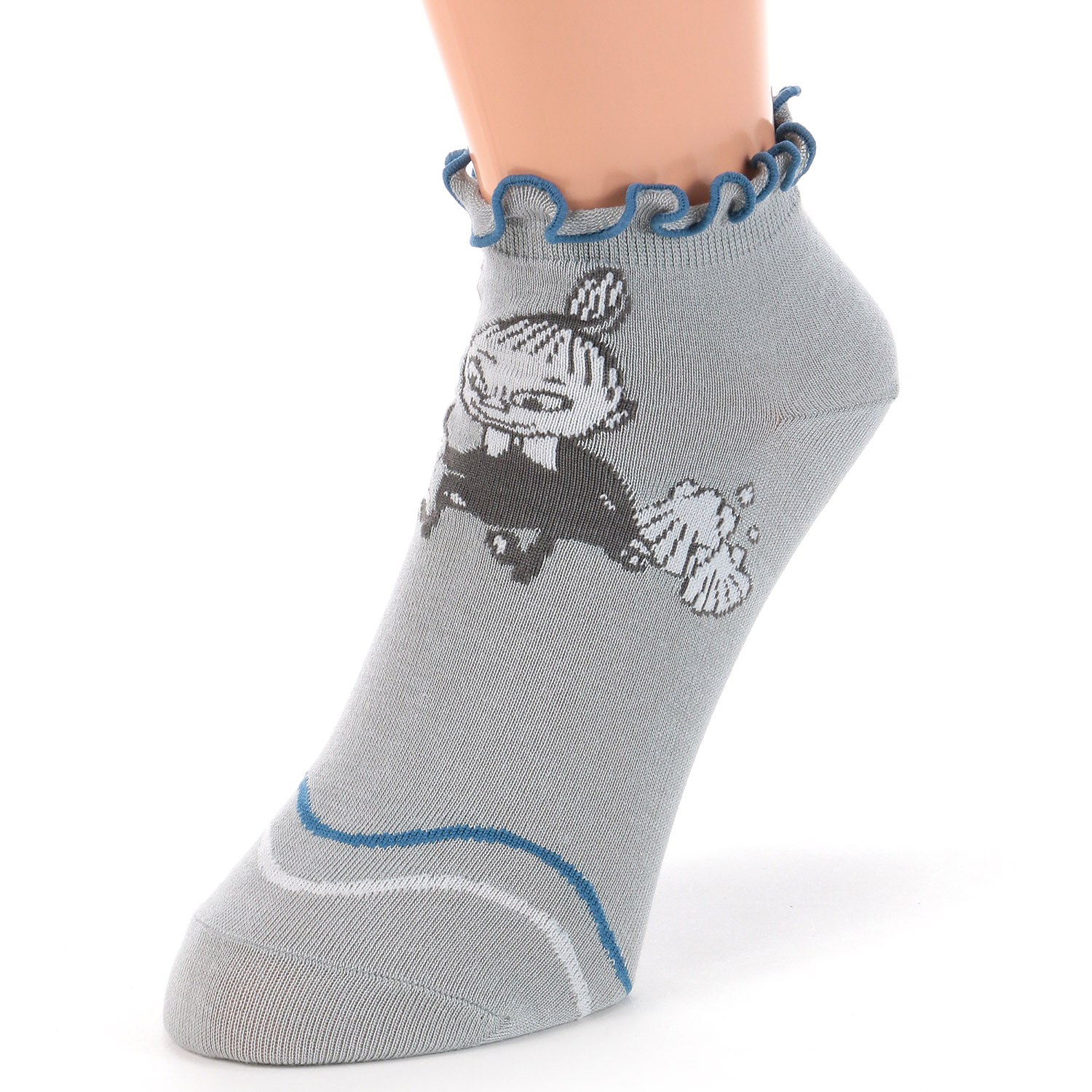 MOOMIN 冷感スニーカー丈ソックス メロウフラッグミイ柄【在庫限り】 - 画像7