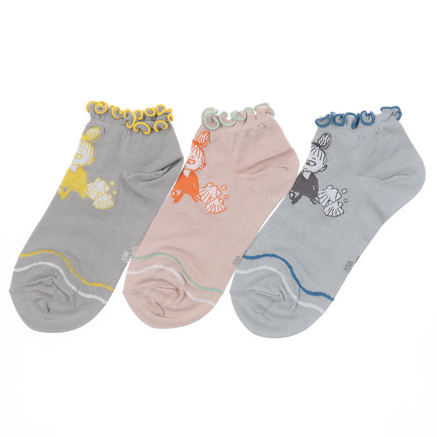 MOOMIN 冷感スニーカー丈ソックス メロウフラッグミイ柄【在庫限り】