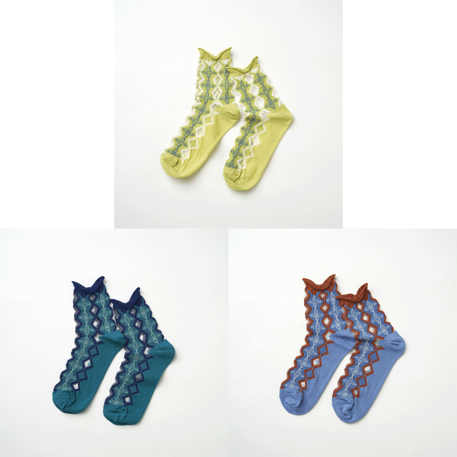 fromFシースルーソックス（apila／四つ葉）【在庫限り】