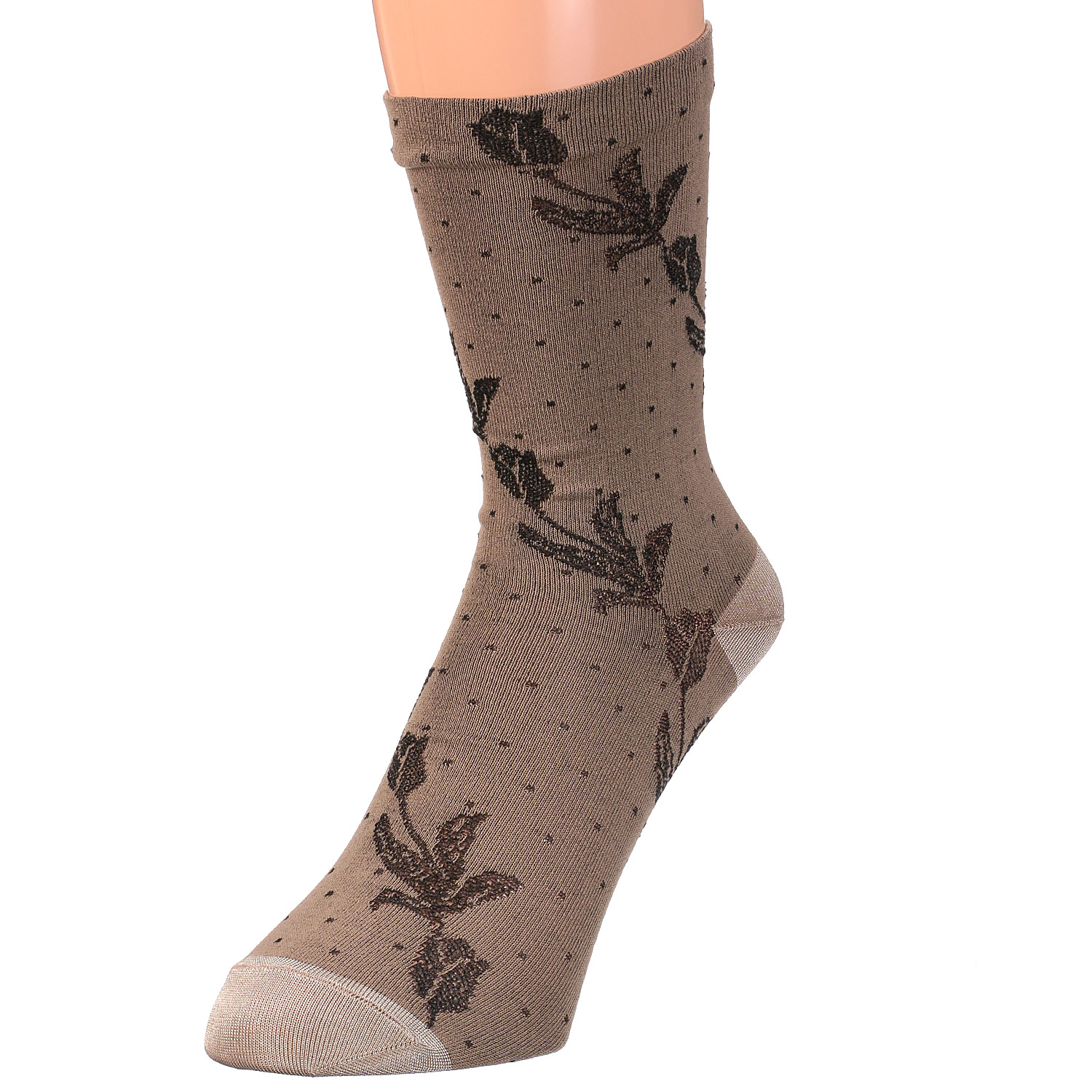 プティパ クルー丈 光沢 バイヤスレースドット柄【在庫限り】 - 画像5