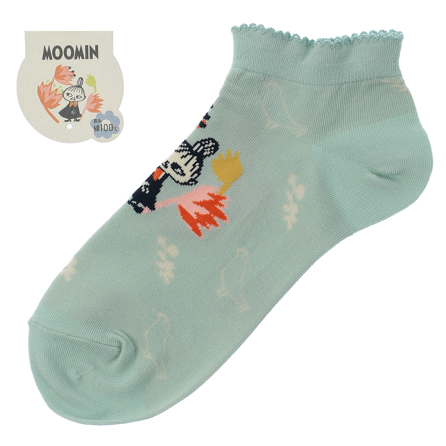 MOOMIN ミイフェア スニーカ－丈 ミイと鳥【在庫限り】