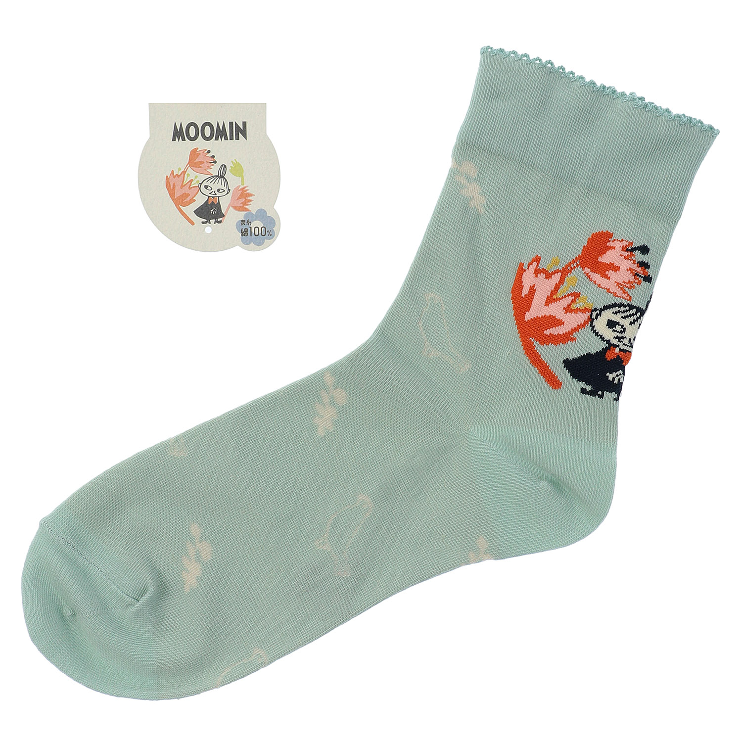 MOOMIN ミイフェア ロークルー丈 ミイと花 - 画像2