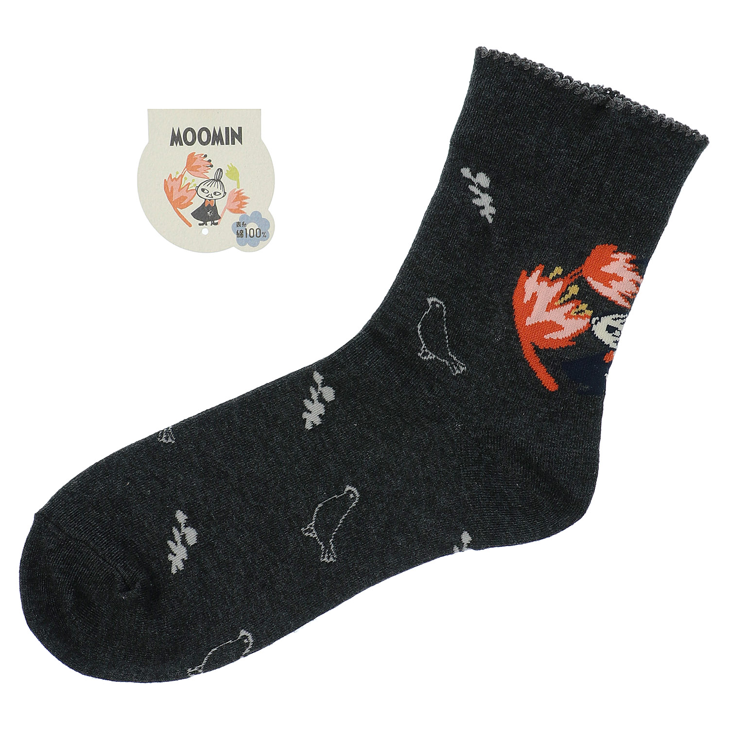 MOOMIN ミイフェア ロークルー丈 ミイと花 - 画像4