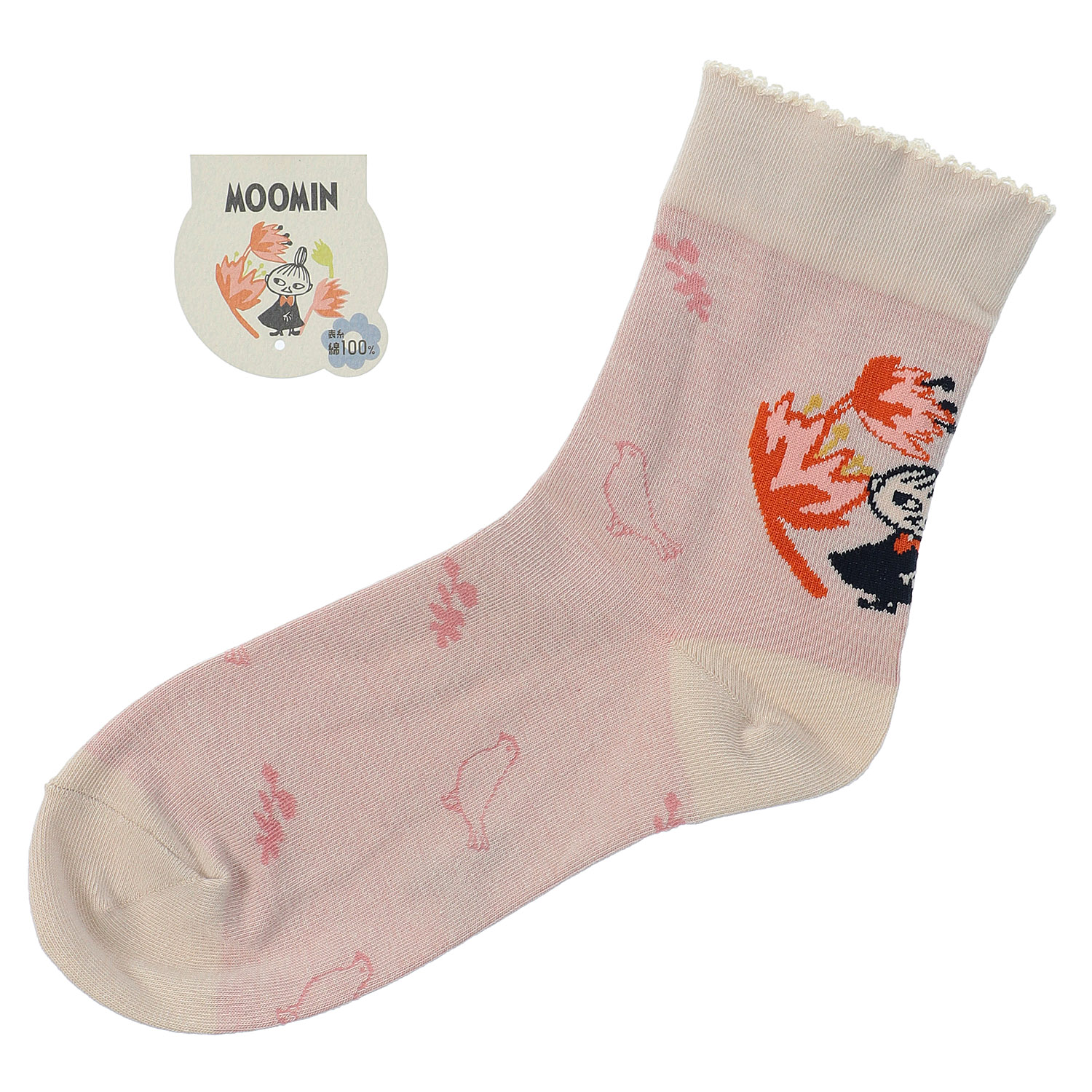 MOOMIN ミイフェア ロークルー丈 ミイと花 - 画像5