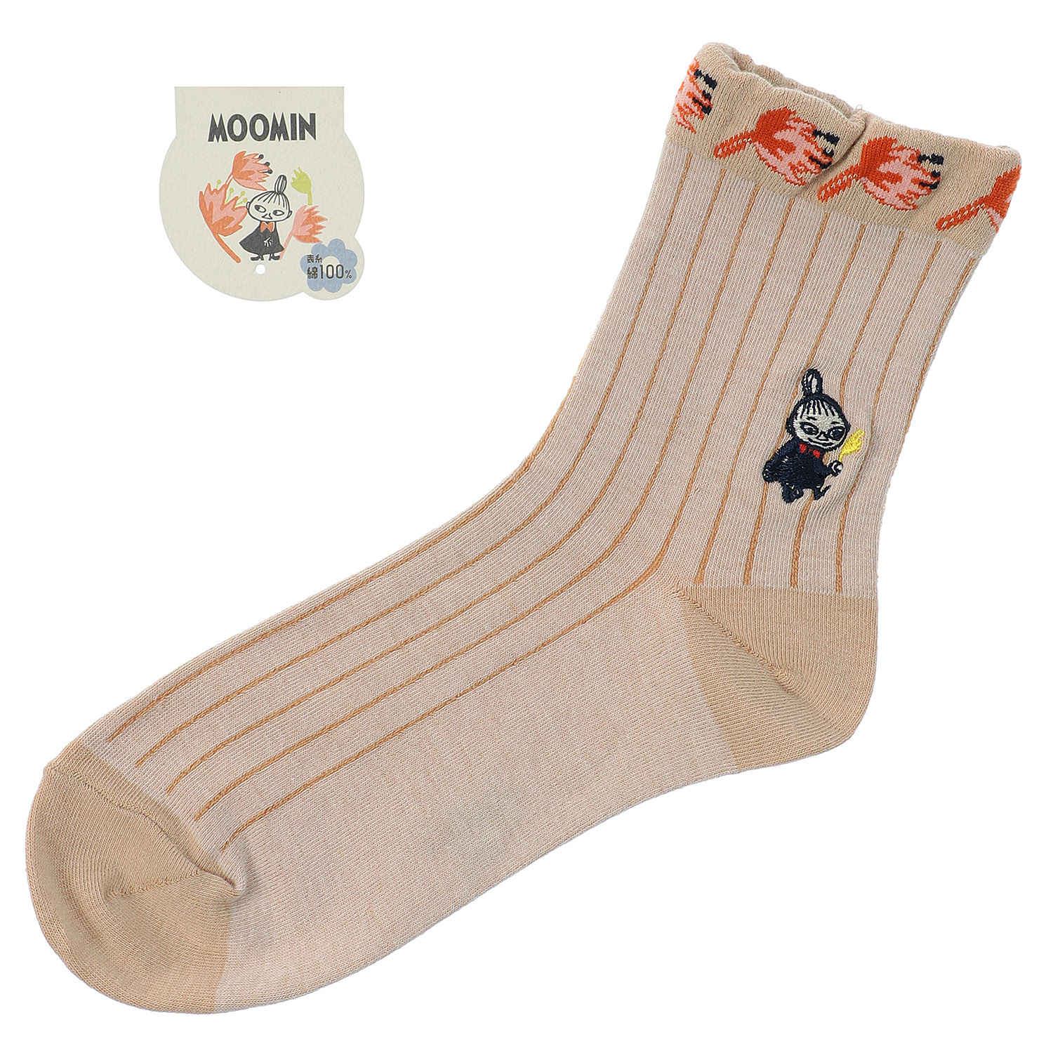 MOOMIN ミイフェア ロークルー丈 ストライプ ミイ刺繍【在庫限り】 - 画像3