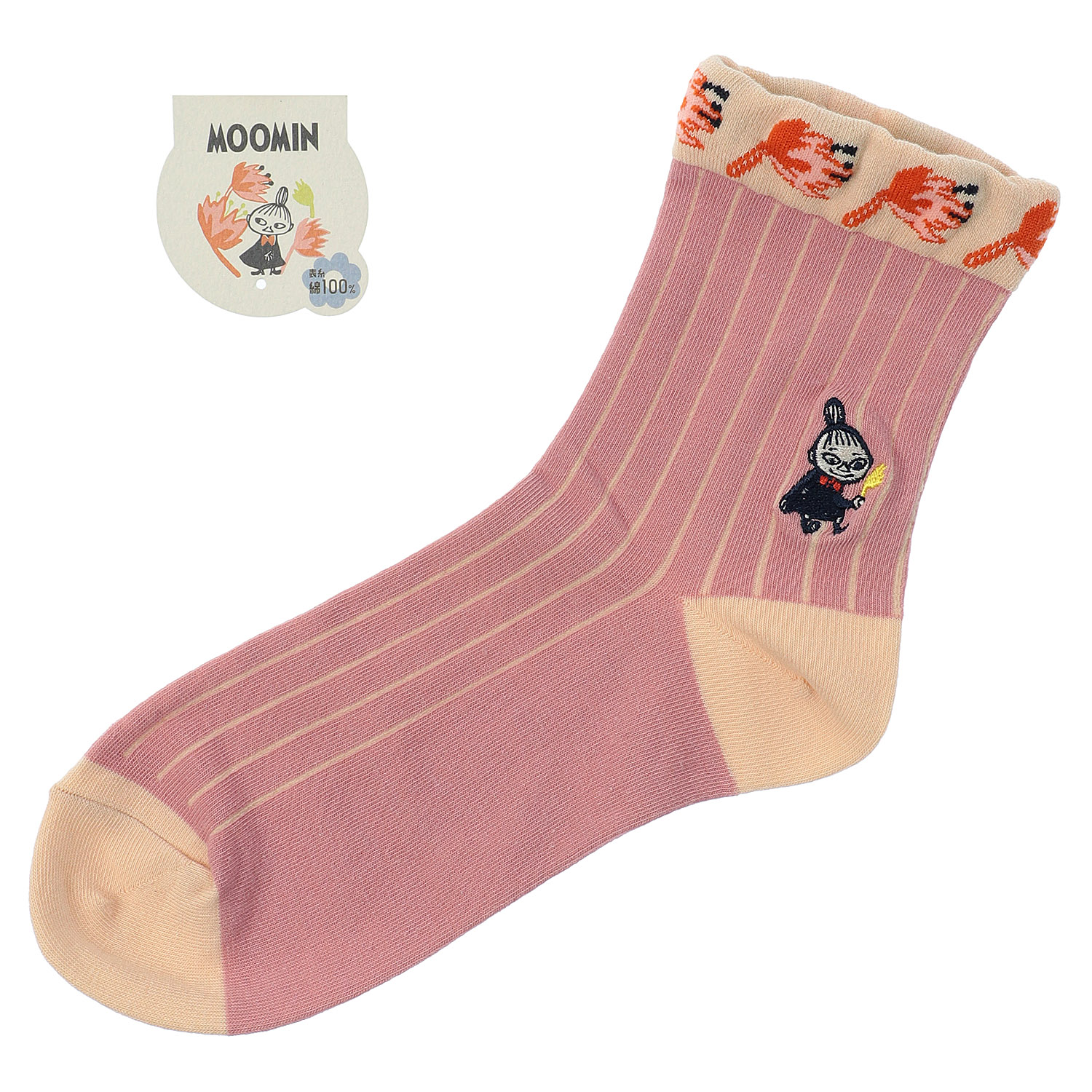 MOOMIN ミイフェア ロークルー丈 ストライプ ミイ刺繍【在庫限り】 - 画像4