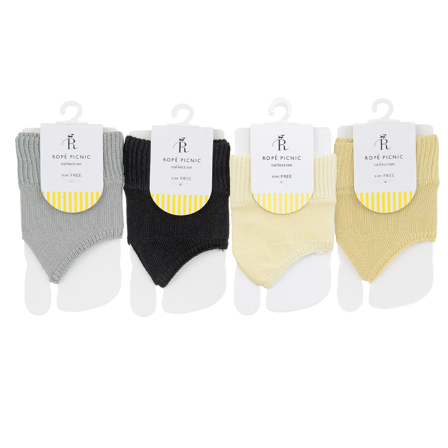 ロペピクニック サンダルソックス  無地【在庫限り】