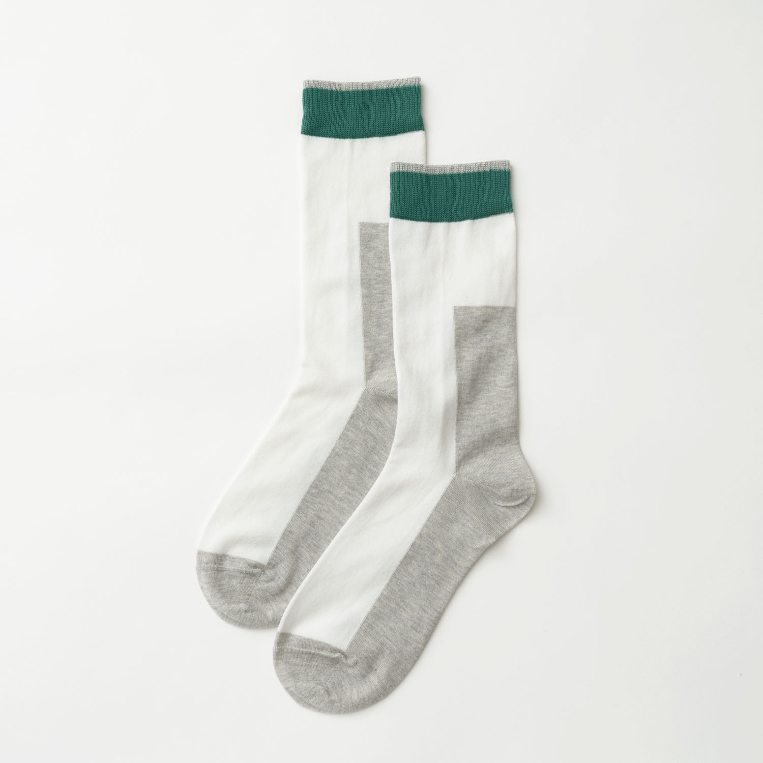 fromF kaksi（カクシ／ツートーン）クルーソックス【在庫限り】 - 画像2