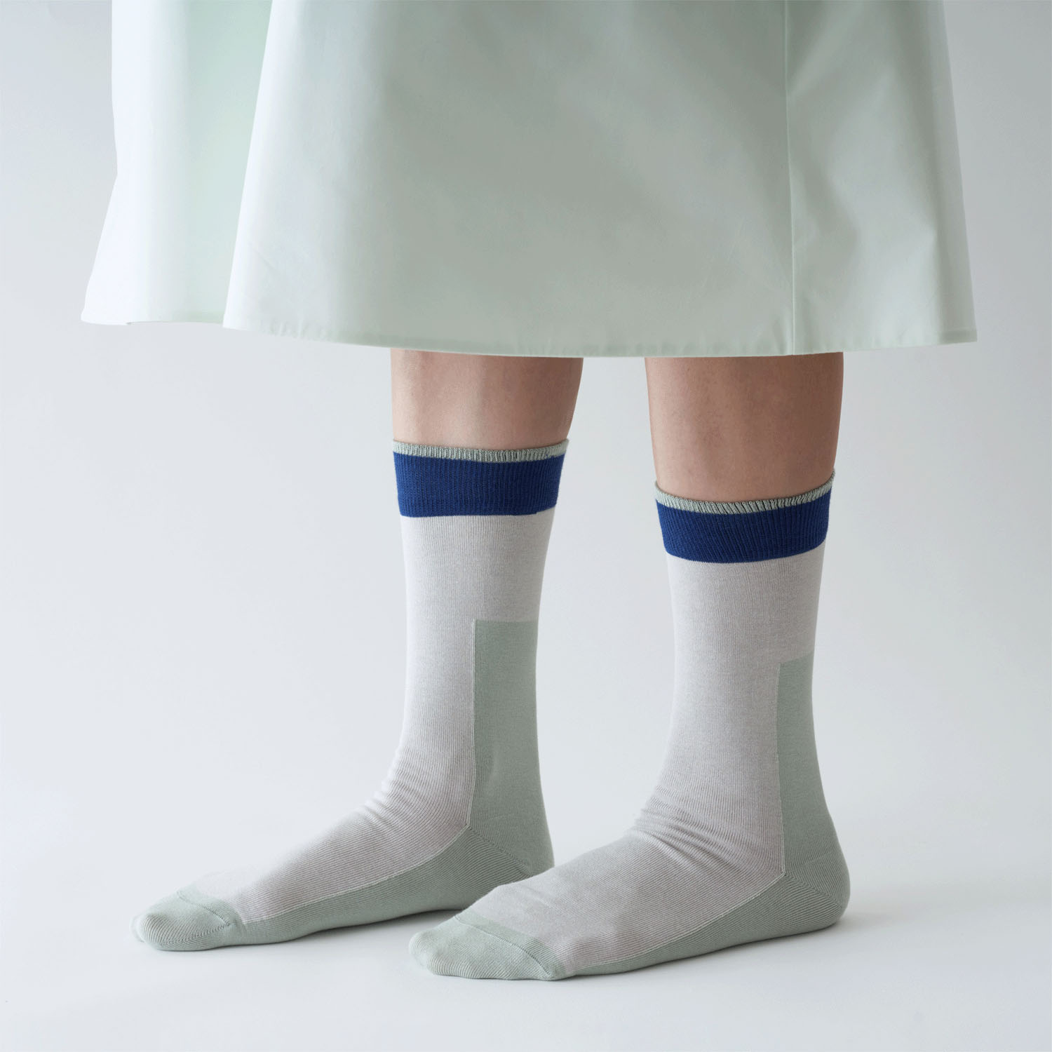 fromF kaksi（カクシ／ツートーン）クルーソックス【在庫限り】 - 画像5