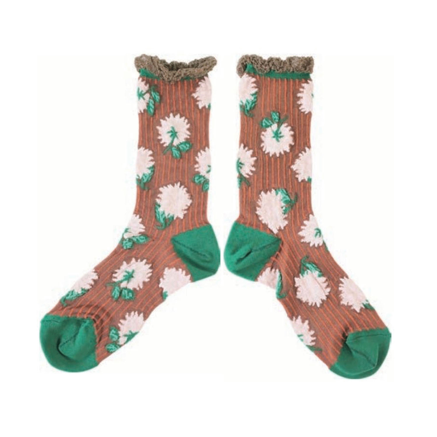 andeotte ハイゲージクルーソックス BLOOM