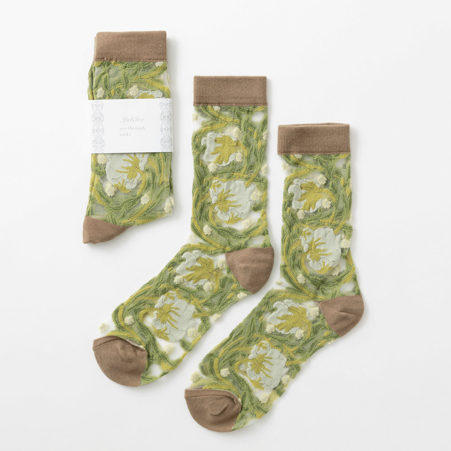 ジュビリー モリス柄 シースルーソックス - 画像10