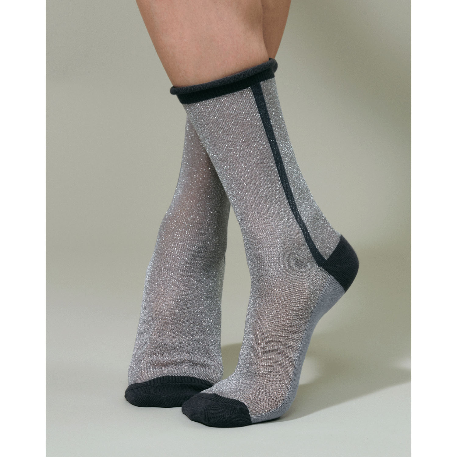 ＋SOCKS ラメ＆シースルーソックス - 画像12