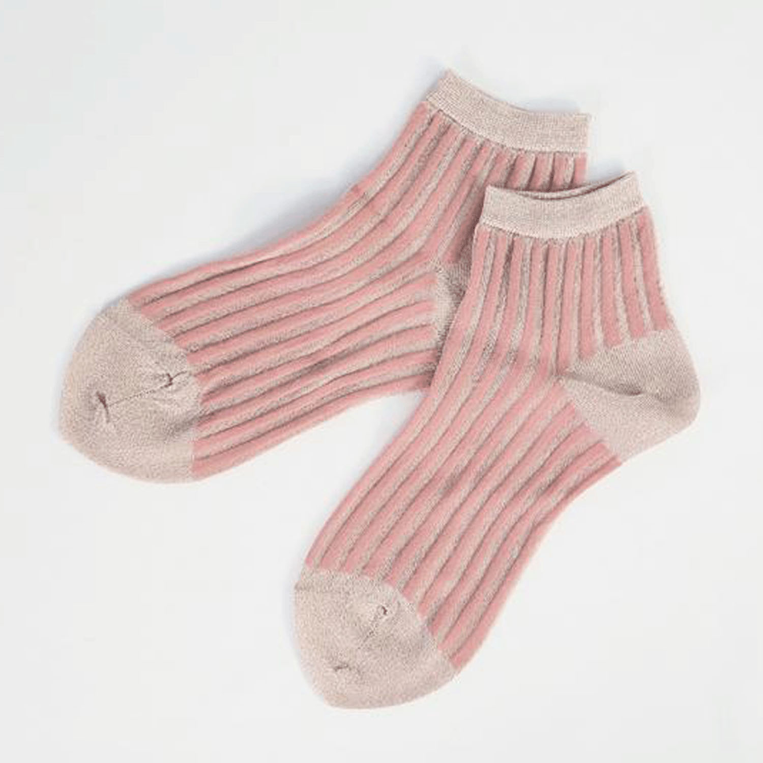 andeotte シースルーストライプラメソックス ショート丈【在庫限り】 - 画像8