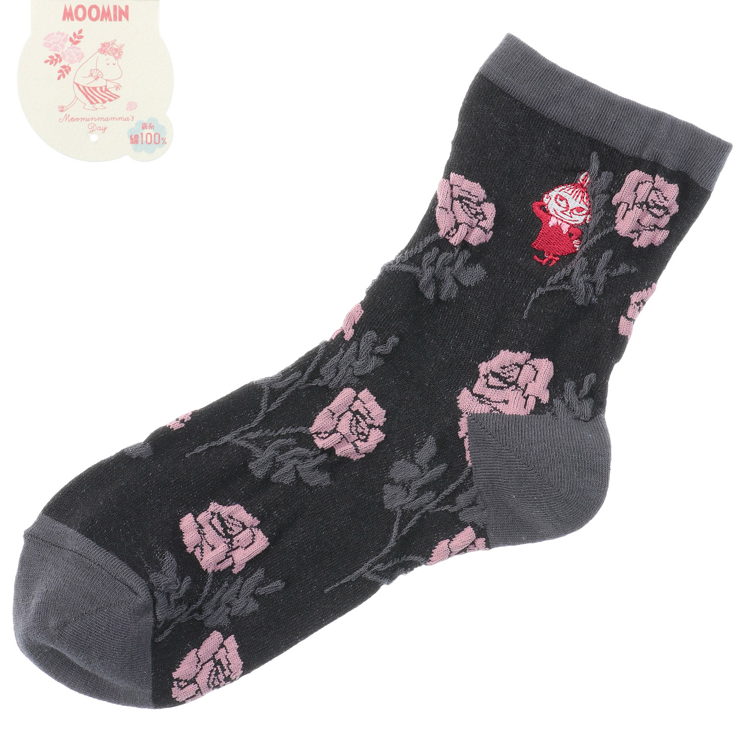 MOOMIN 母の日 ロークルー丈 逆スパ 薔薇ミイ刺繍【在庫限り】 - 画像2