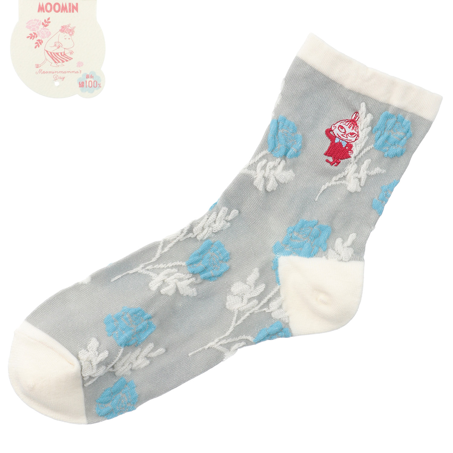 MOOMIN 母の日 ロークルー丈 逆スパ 薔薇ミイ刺繍【在庫限り】 - 画像3