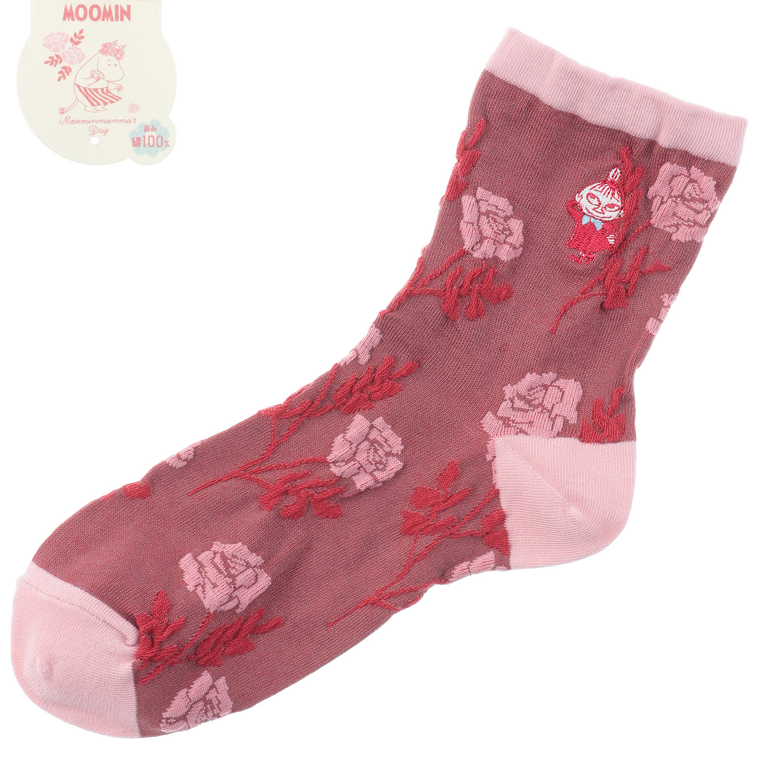 MOOMIN 母の日 ロークルー丈 逆スパ 薔薇ミイ刺繍【在庫限り】 - 画像6
