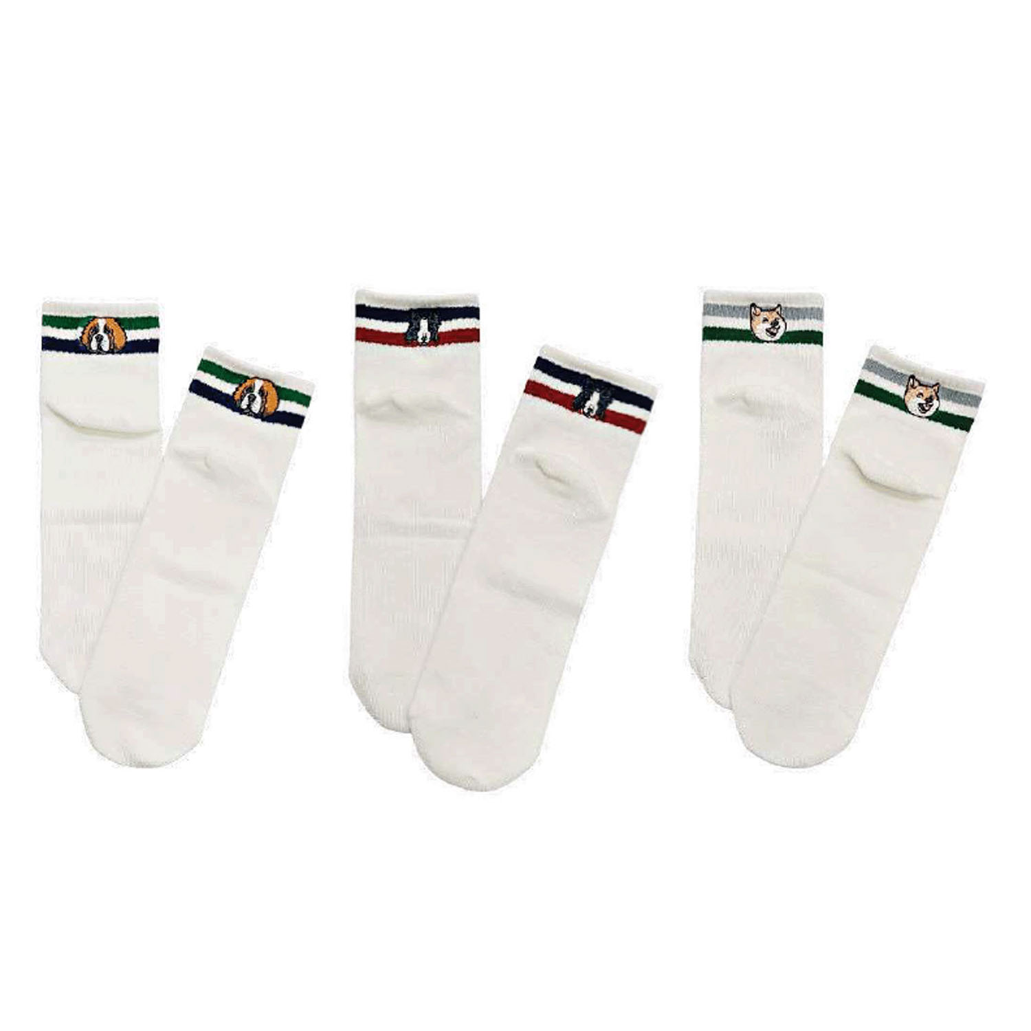 アニマル刺繍ソックス 3Pソックス - 画像6