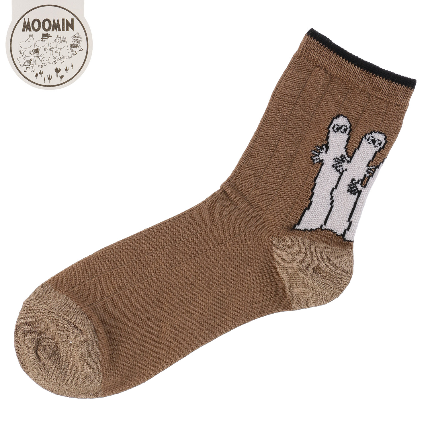 MOOMIN ロークルー ニョロニョロバック柄【在庫限り】