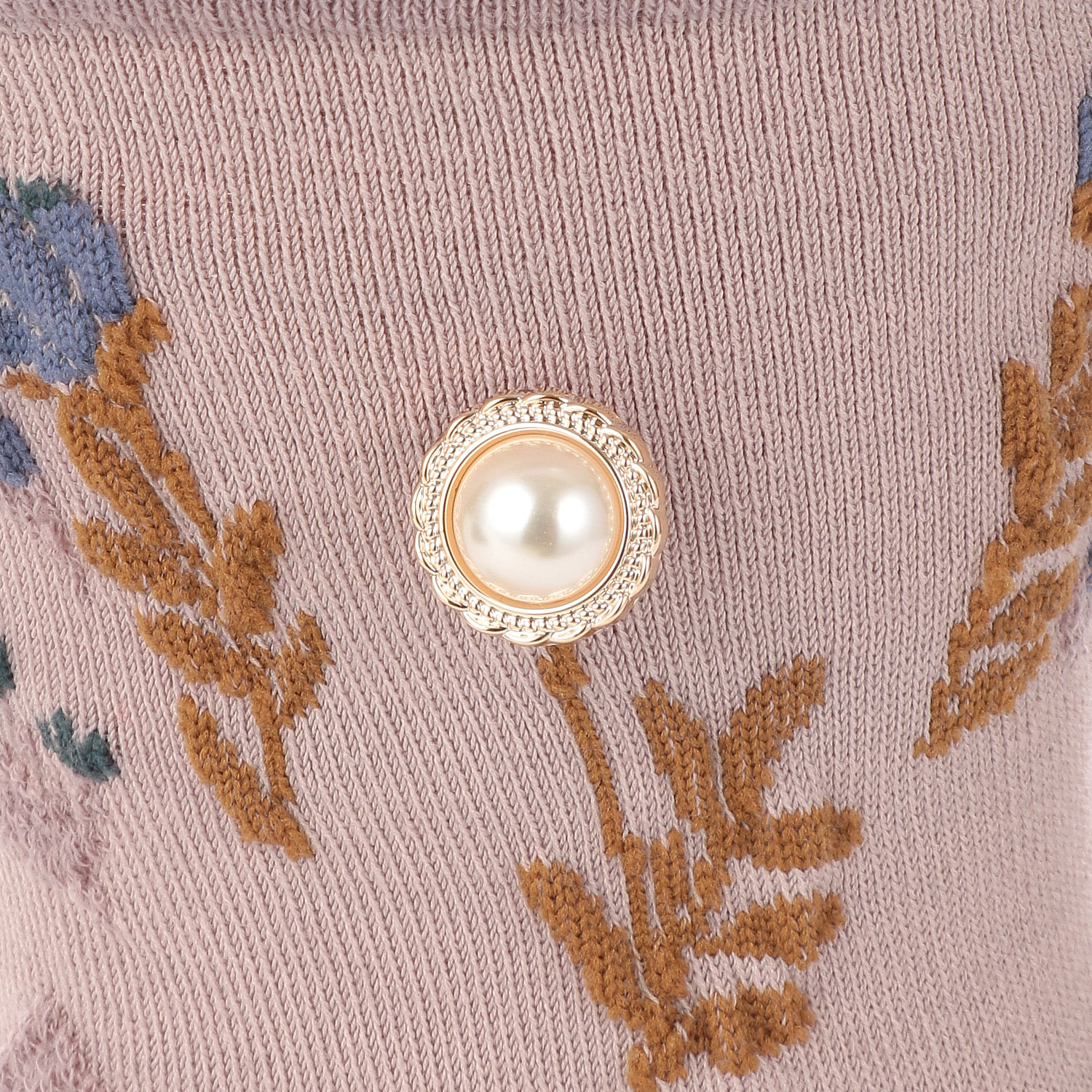 プティパ ロークルー丈 足首フラワー ビジュー付き 靴下【在庫限り】 - 画像6