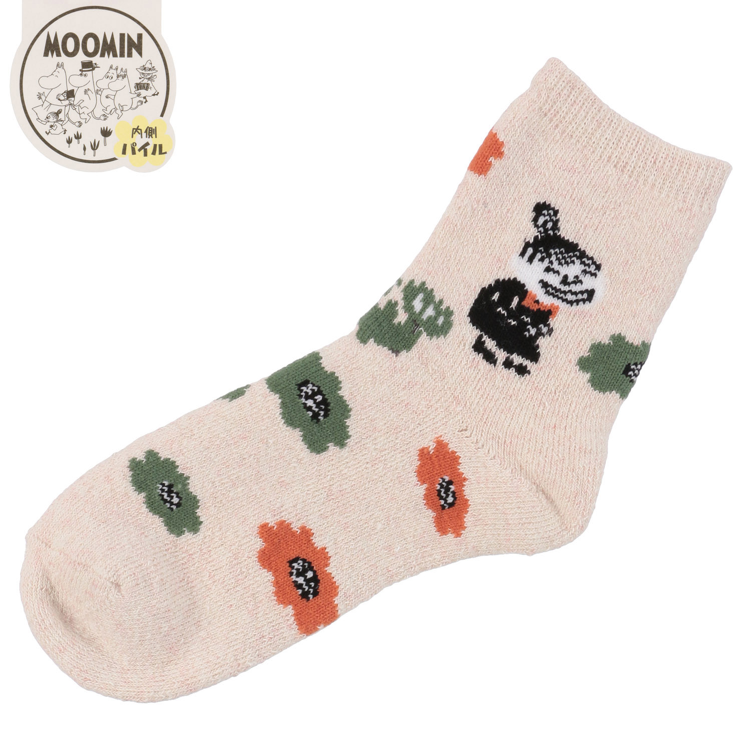 MOOMIN ロークルーソックス 内パイル カラフルミイ【在庫限り】 - 画像4