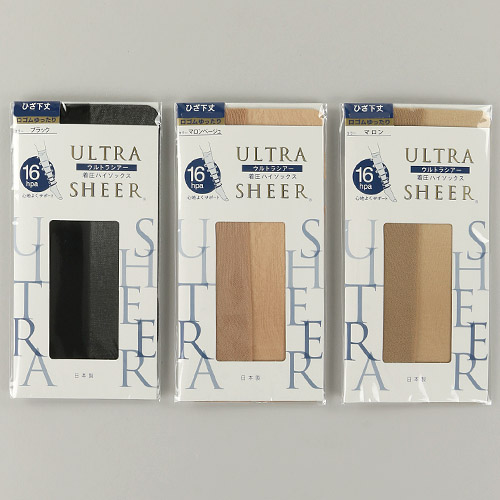 ウルトラシアー 着圧ハイソックス（ひざ下丈）【在庫限り】