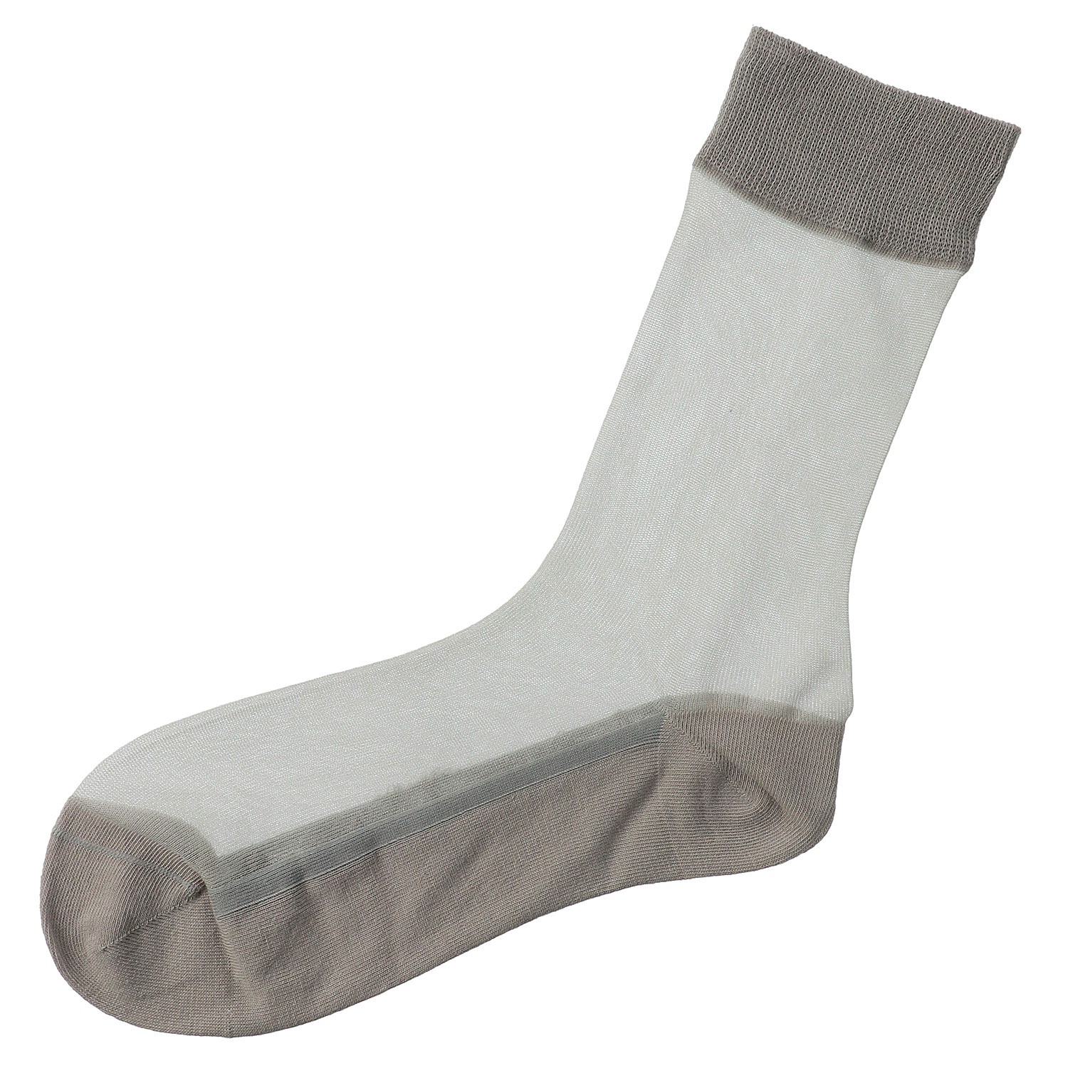 足底綿×きれいナイロン クルー丈 さらっとキレイ