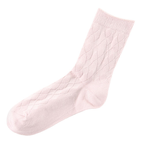 ドライコットン ダイヤ柄ソックス - 画像5