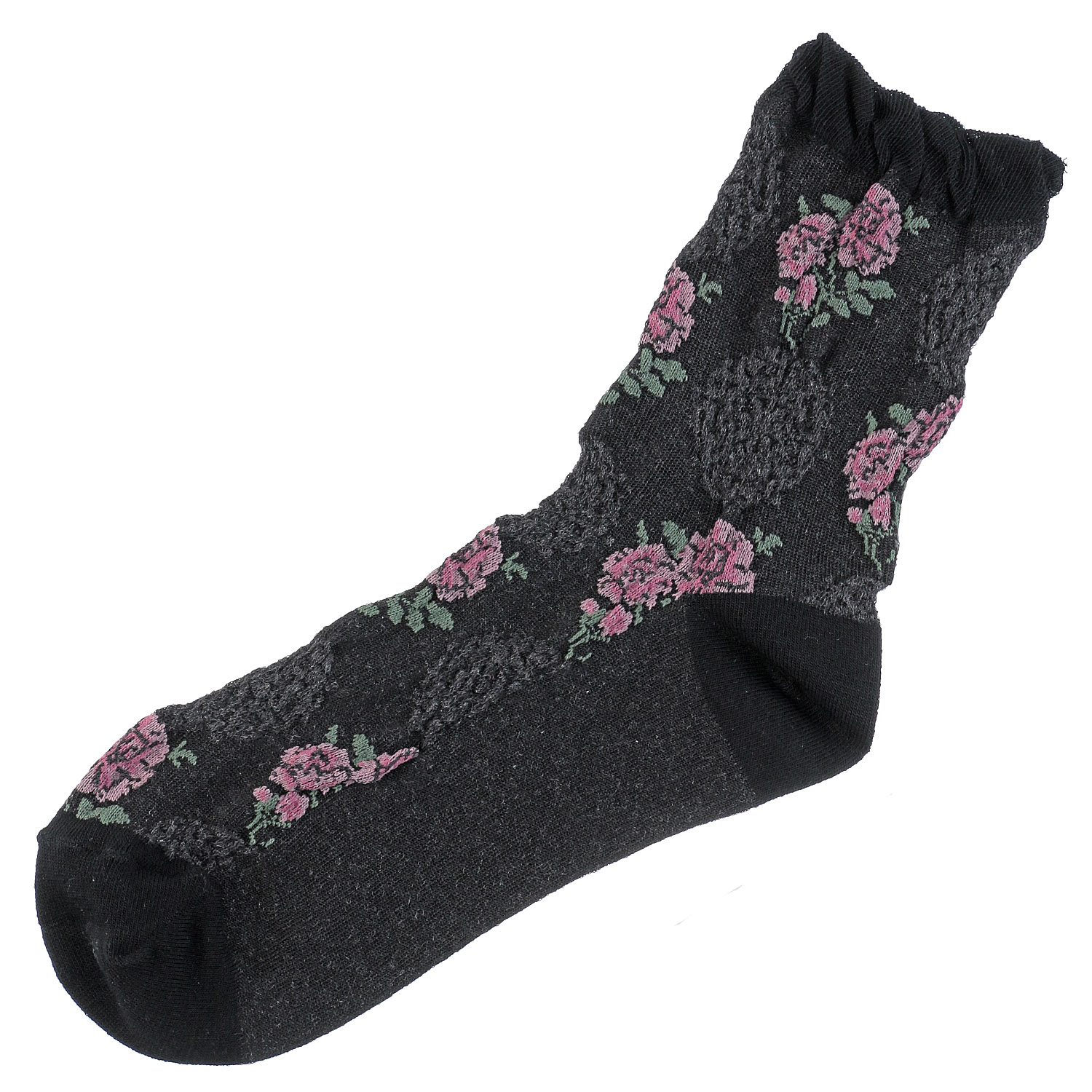 ギュレ フロート大花柄 靴下【在庫限り】 - 画像4