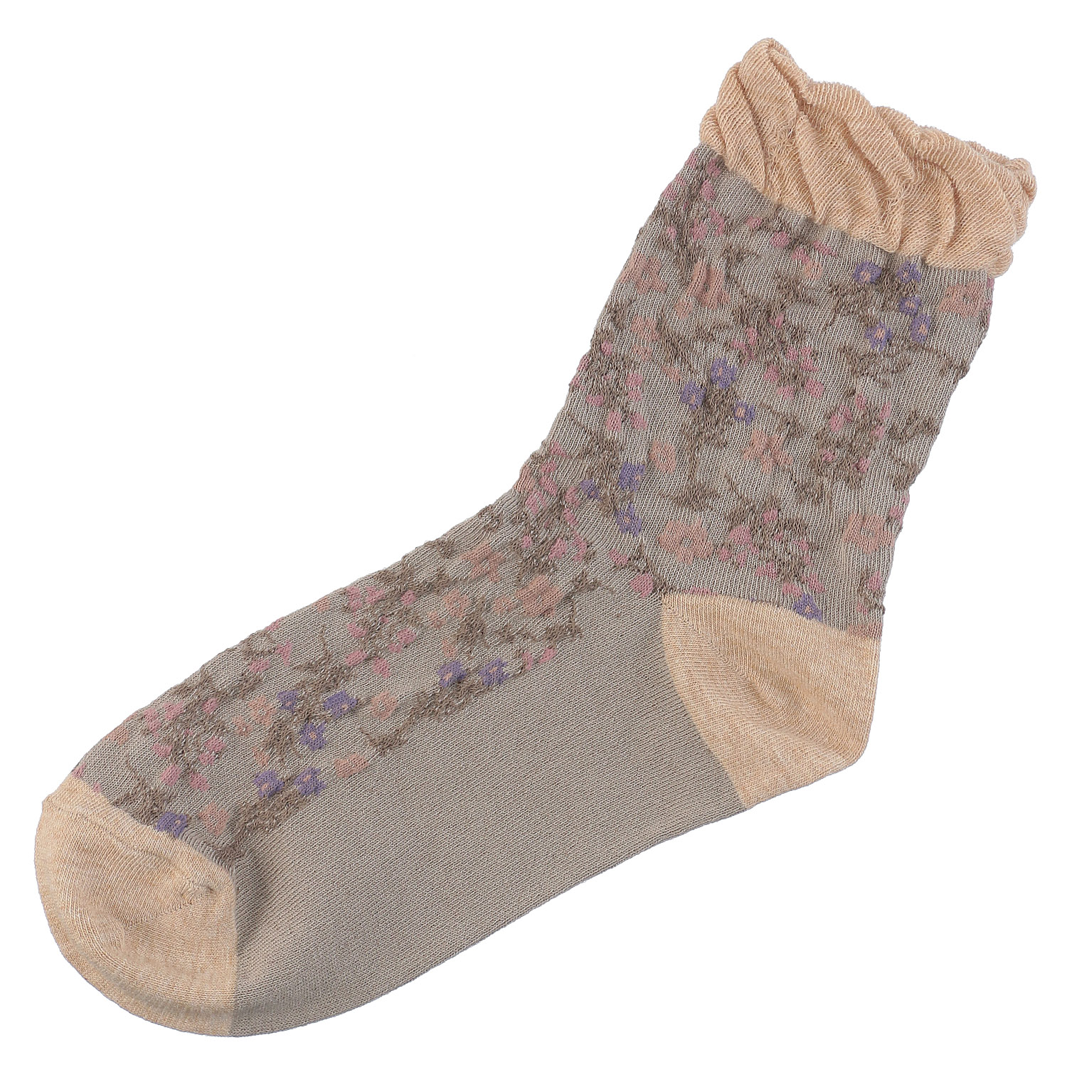 ギュレ オーガニックコットン 小花柄 靴下【在庫限り】 - 画像7