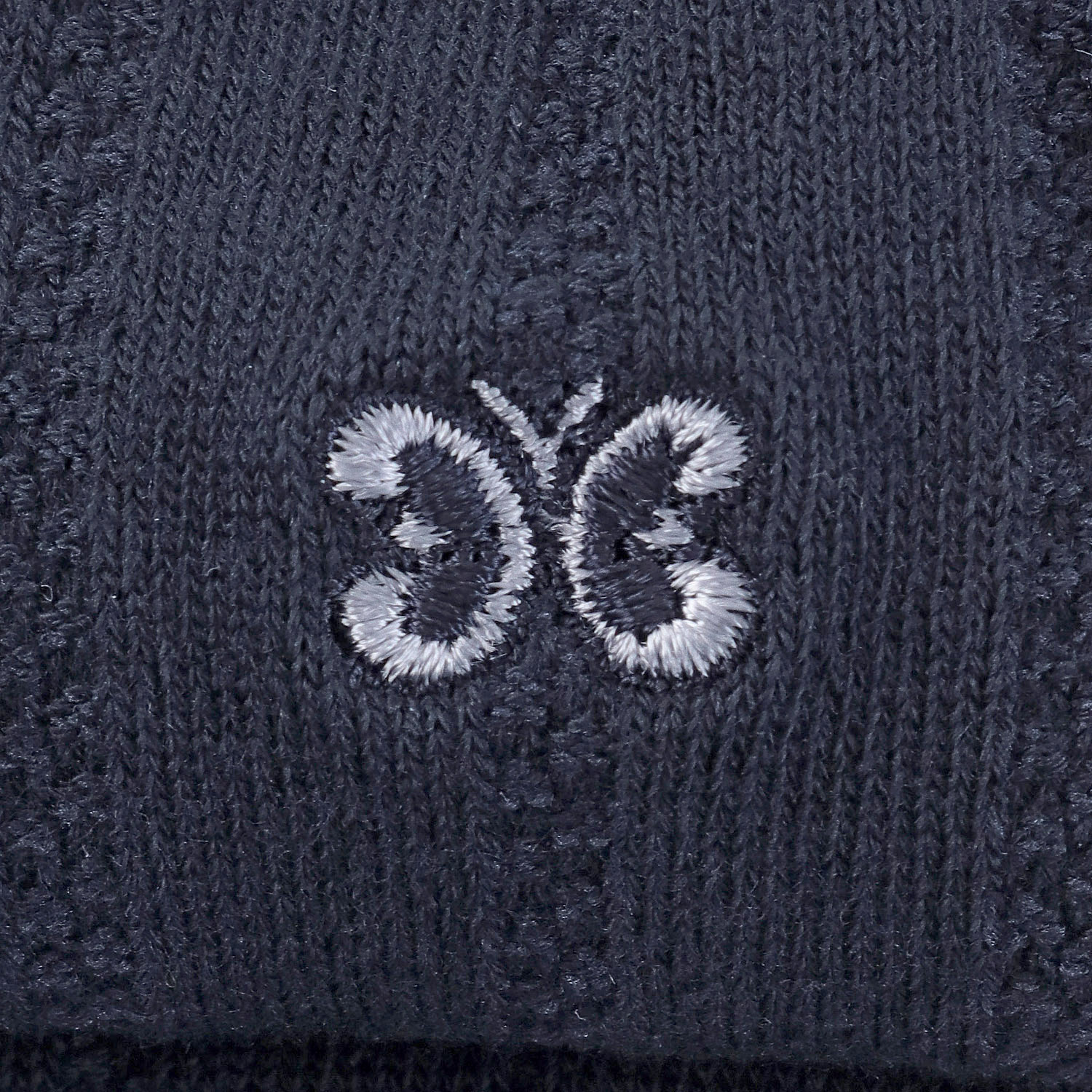 ハナエモリ クルー丈ソックス バタフライ刺繍 - 画像6