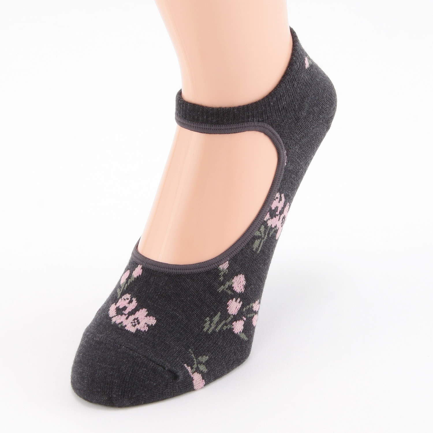 エトワールオリジナル  甲くりぬき 総花柄 靴下【在庫限り】 - 画像4