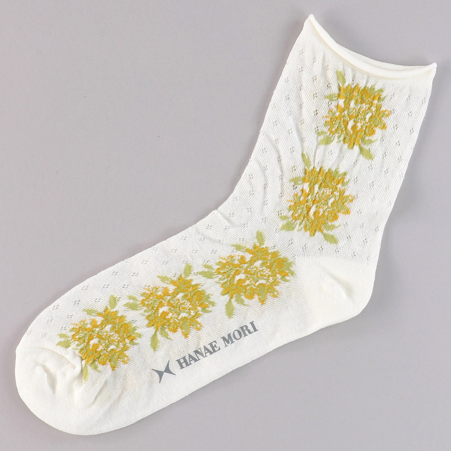 ハナエモリ クルー丈 シアーソックス - 画像3